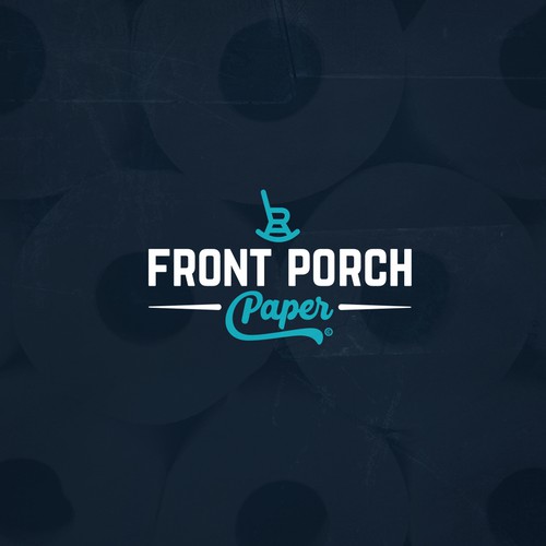 Winning vector logo design - Front Porch Paper