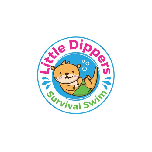 Logo Design for Little Dippers Survival Swim