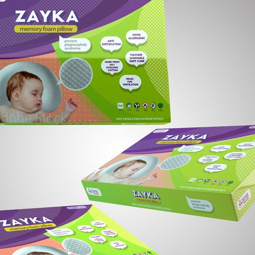 Packaging for Zayka Baby Pillow