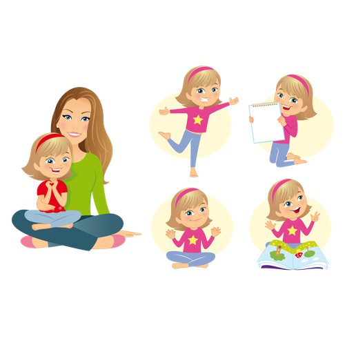 Cartoon Character Series Required for Mom's New Website