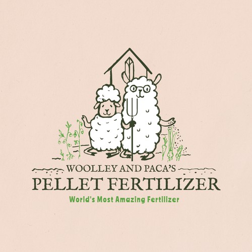 Alpaca and sheep logo 