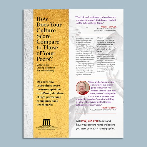 Print Ad Magazine for Institute for Extraordinary Banking