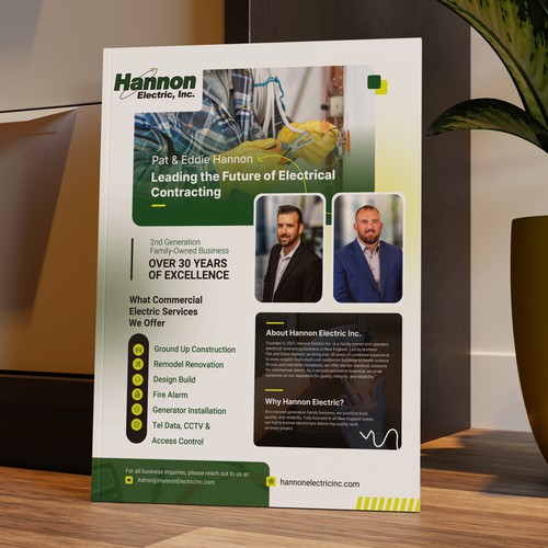 Flyer Design For Electric Services Business Comapny