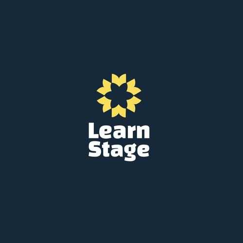 learn stage logo design