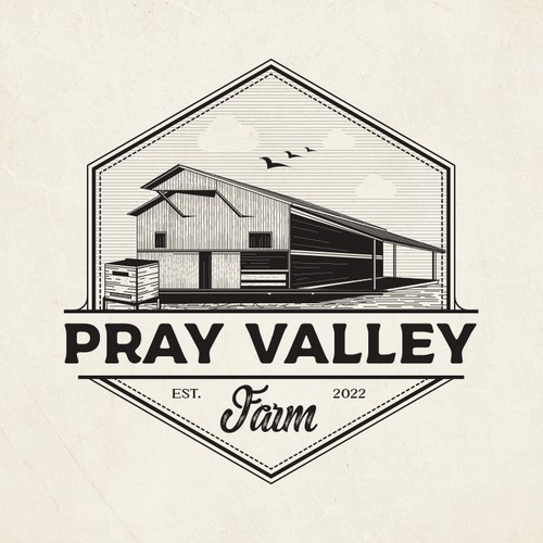 Logo design for Pray Valley Farm