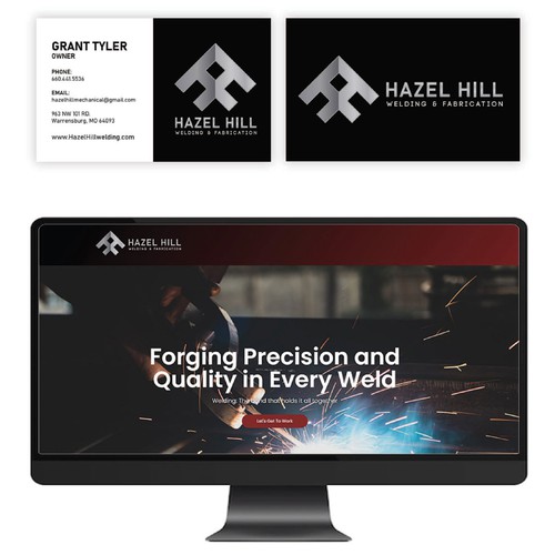 Hazel Hill Welding - Logo & Branding Identity, WordPress Website Design