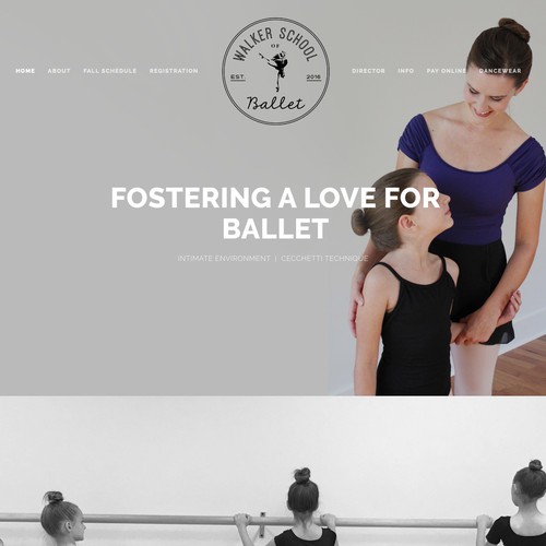 Ballet Studio Squarespace Website