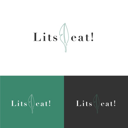 Clean logo for food blog