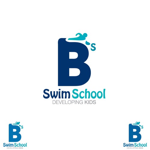 B's swim school logo