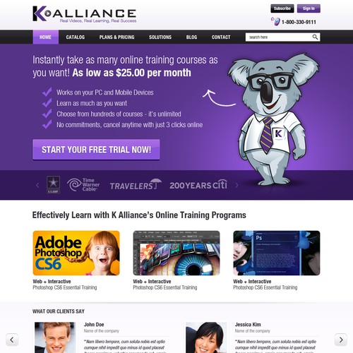 New website design wanted for K Alliance