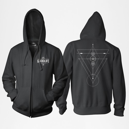 Create a cool merchandise design for The Goodlife Coffee Co.