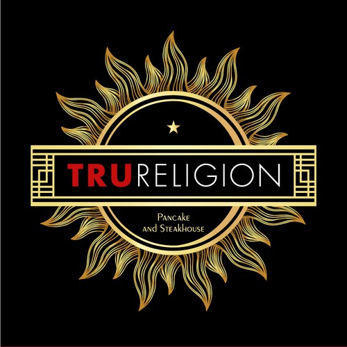 Logo concept for TRURELIGION fast food