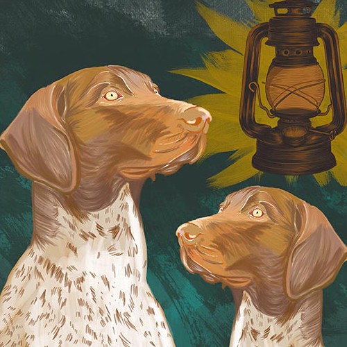 Create TShirt with Dog on Back Design for Popular Southern Brand