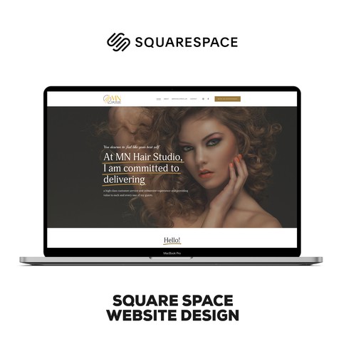 SquareSpace Design For MN Hair Studio