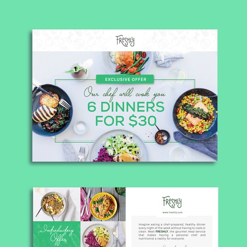 A clear and captivating promotional insert for a healthy food brand
