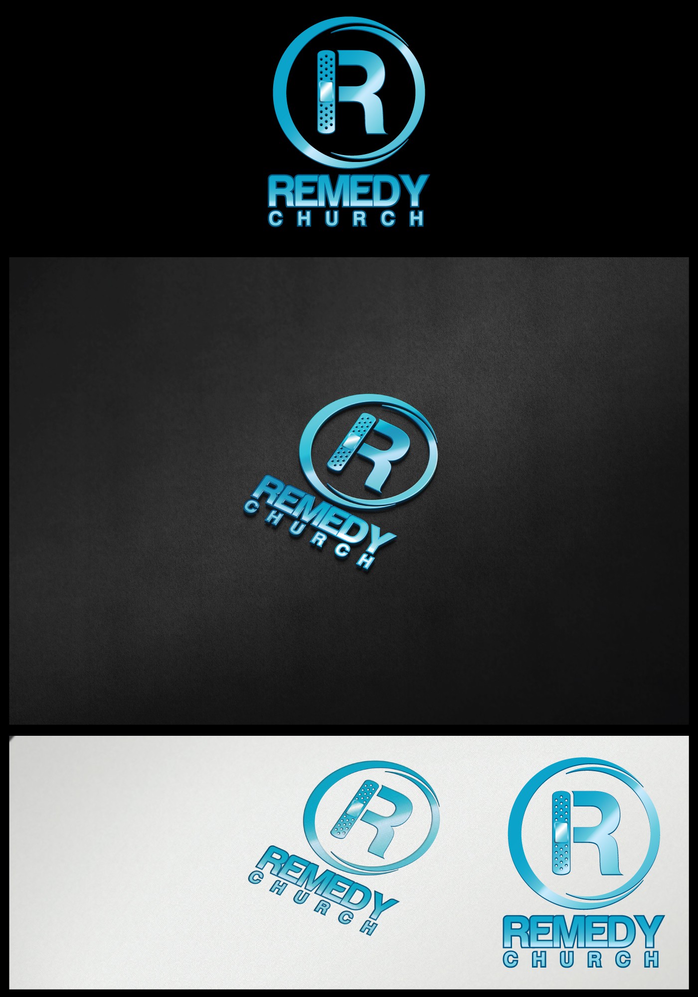 Create a logo design for "Remedy Church"