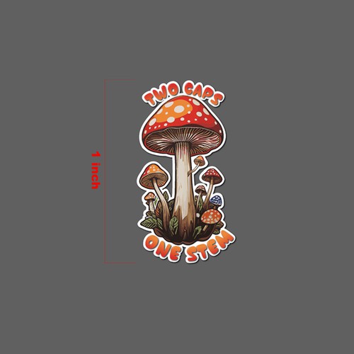 Mushroom Psychedelic stickers
