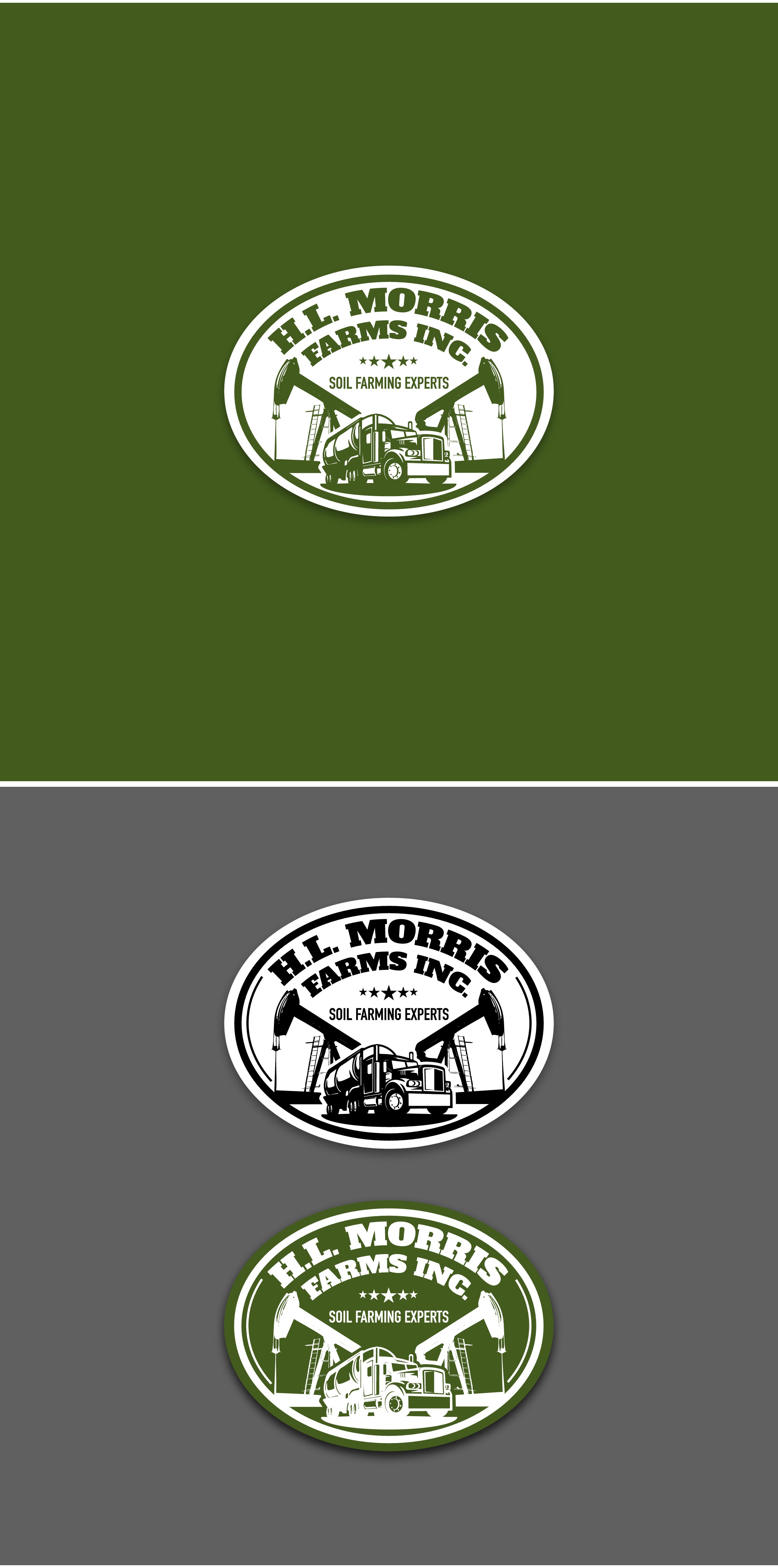 Design a modern/masculine design for our oil field service company