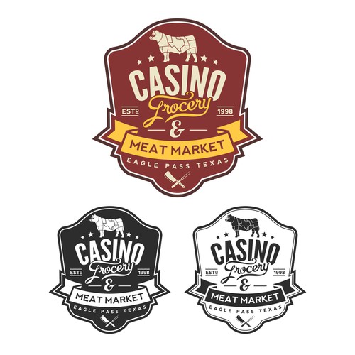 Create a logo for a butcher shop/grocery store capturing Texas Mexican image and culture