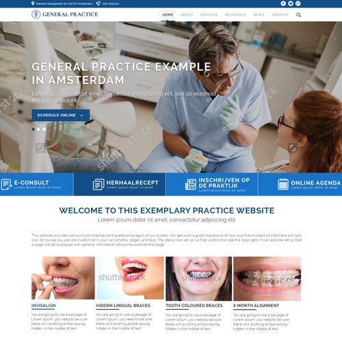 Modern Web Design For Medical Profile 