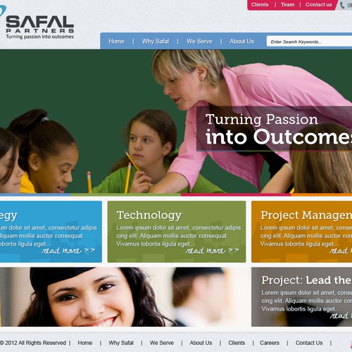 Education consulting firm looking to revamp existing website 