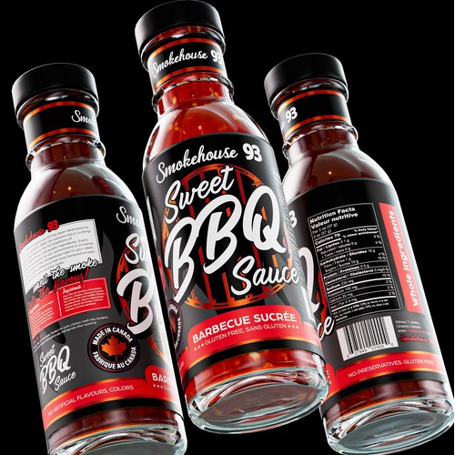 Bold and Epic Label design required for a line of BBQ Sauces