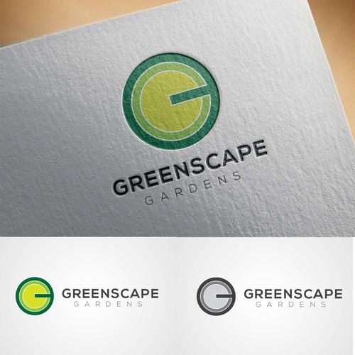 'Greenscape' - slick and contemporary landscape architect logo