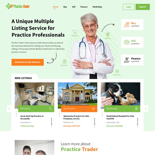 Medical Practice Listings Site