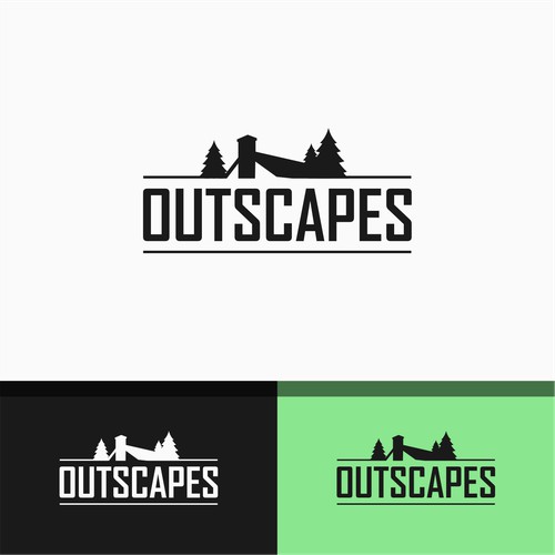 Outscapes design logo concept