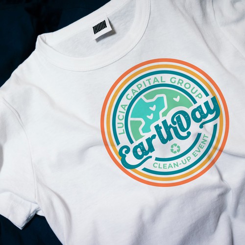 “EarthDay” retro T-Shirt design 