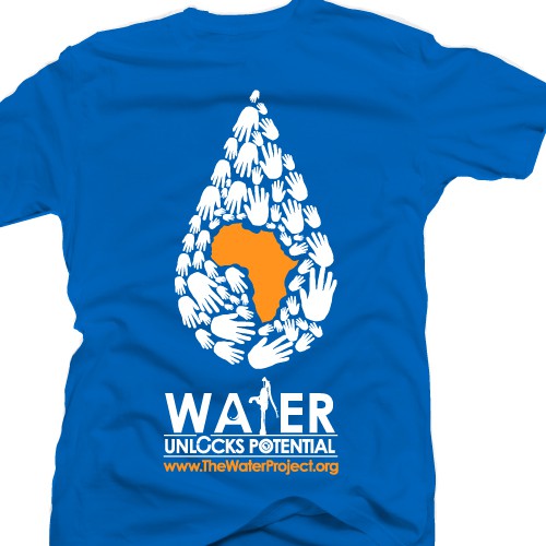 T-shirt design for The Water Project