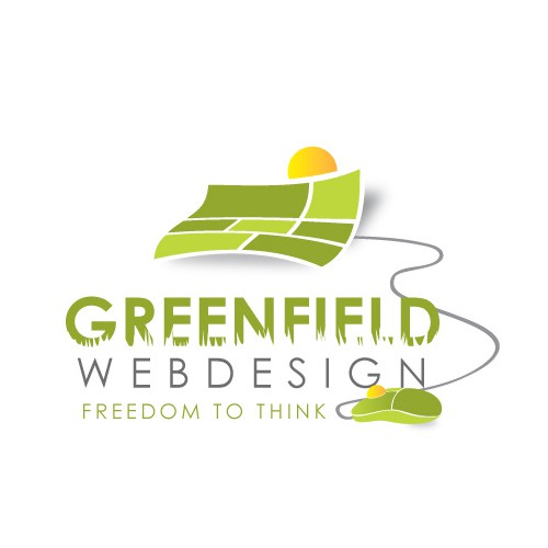 Creëer een uniek en aantrekkelijk logo voor Greenfields webdesign