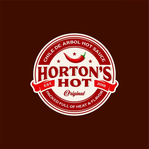 Logo concept for Horton's Hot spicy sauce