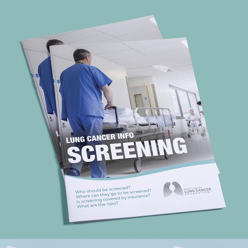 Brochure Template for Nonprofit Lung Cancer Community