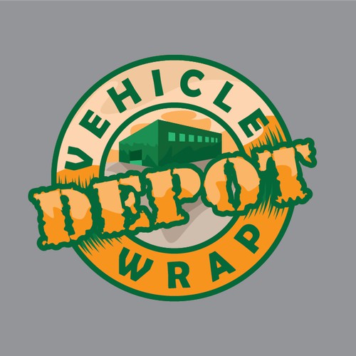 Vehicle Wrap Depot Distorted Logo