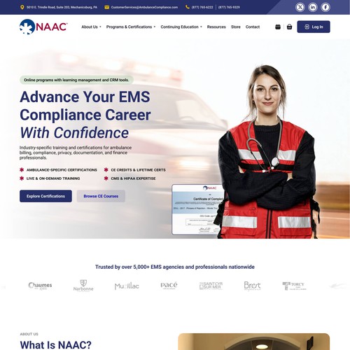Design a Bold New Look for NAAC – A Leader in EMS compliance education