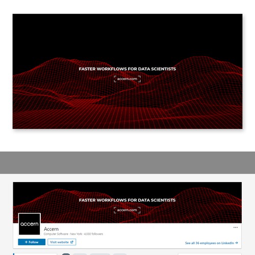 Premium LinkedIn Cover Banner for AI Startup