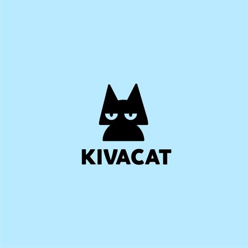 cat logo concept for kivacat