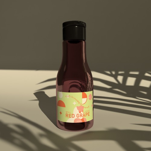Special wine for working women. label design for mini-bottle of delicious wine