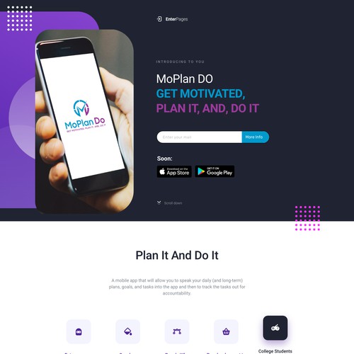 Landing Page Moplan