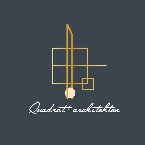 Elegant concept logo for architectural studio