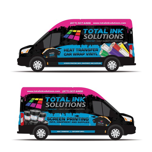Van branding for a print company