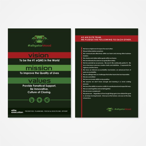 Aligator Blood Flyer Design