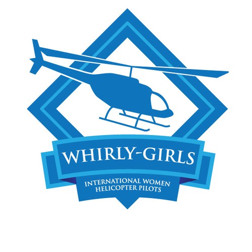Create a bold modern logo for Whirly-Girls International