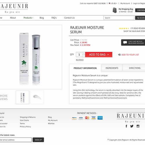 rajeunir.co.uk Web Site