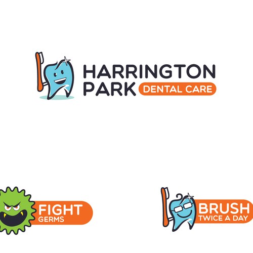 Logo design for kids dental care