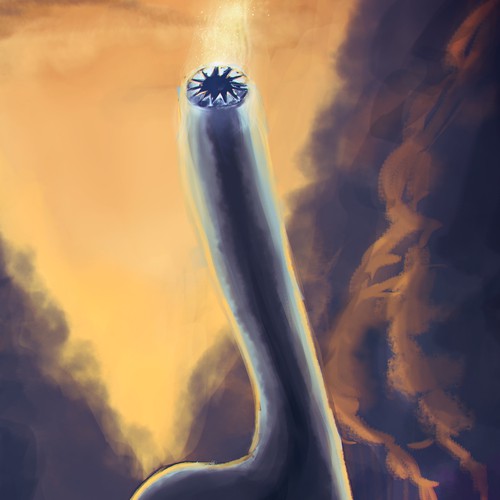 Mythical Storm Creature Illustration