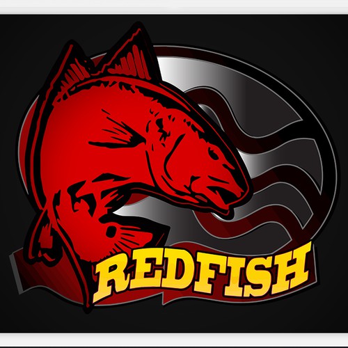 Logo design for Redfish Farms... fish logo for a horse farm