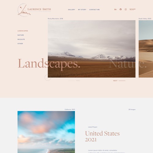 Webdesign for Photographer