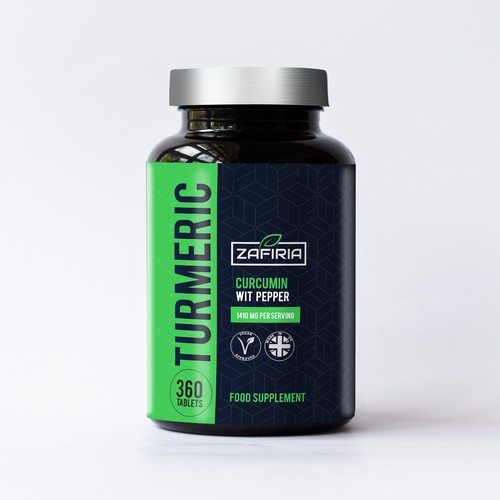 Modern & Bold supplement  Label  design